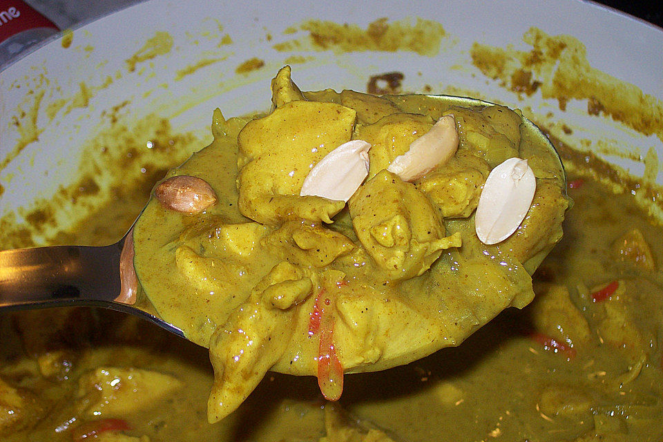 Curryhuhn in Kokosmilch