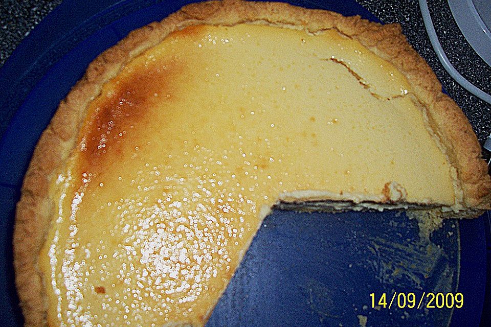 Käsekuchen mit Kokosmilch