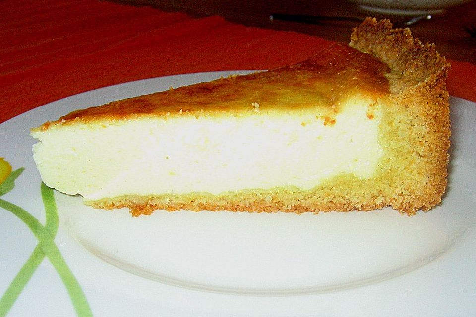 Käsekuchen mit Kokosmilch