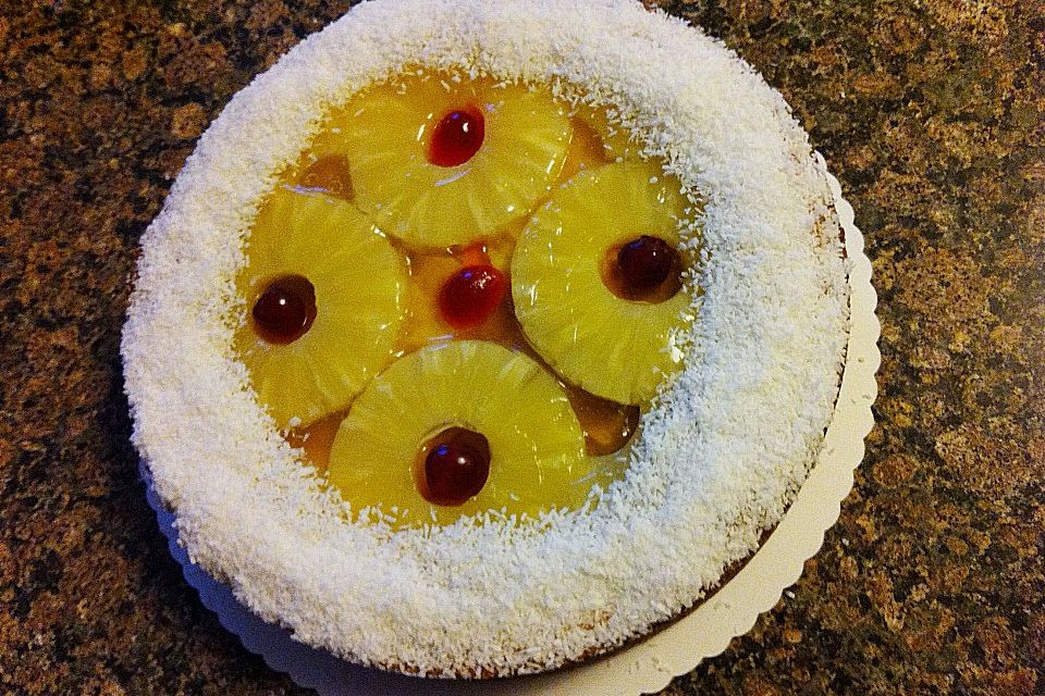 Käsekuchen mit Kokosmilch