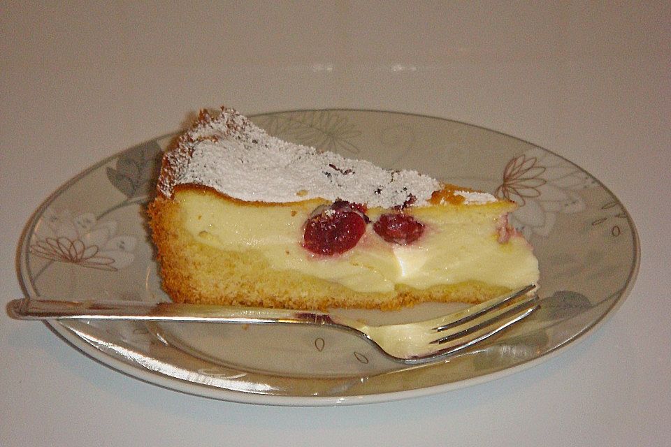 Käsekuchen mit Kokosmilch