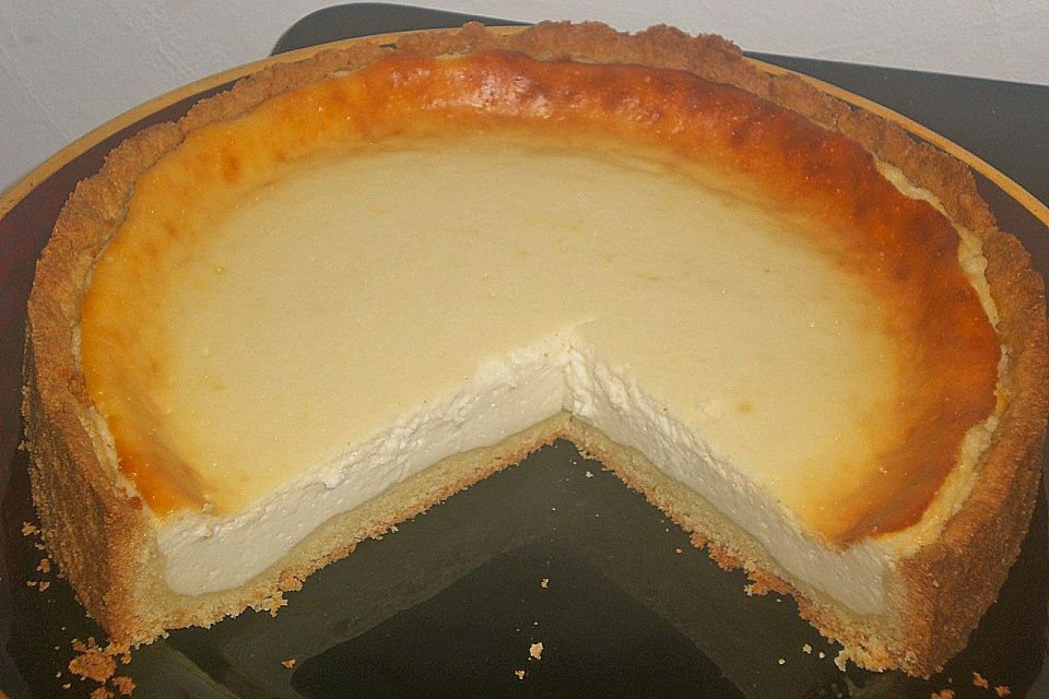 Käsekuchen mit Kokosmilch