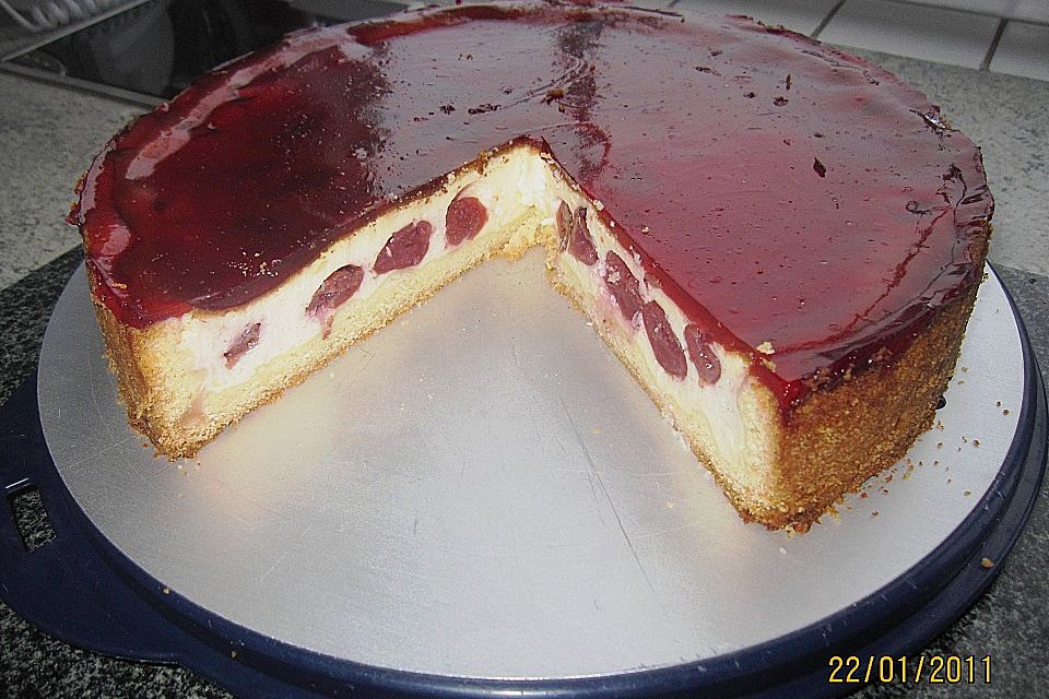 Käsekuchen mit Kokosmilch