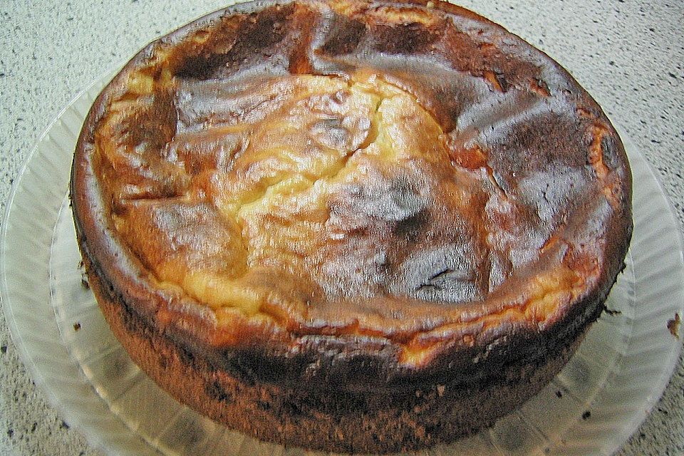 Käsekuchen mit Kokosmilch