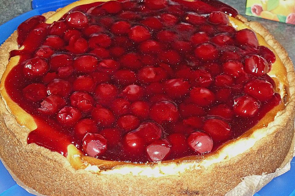 Käsekuchen mit Kokosmilch