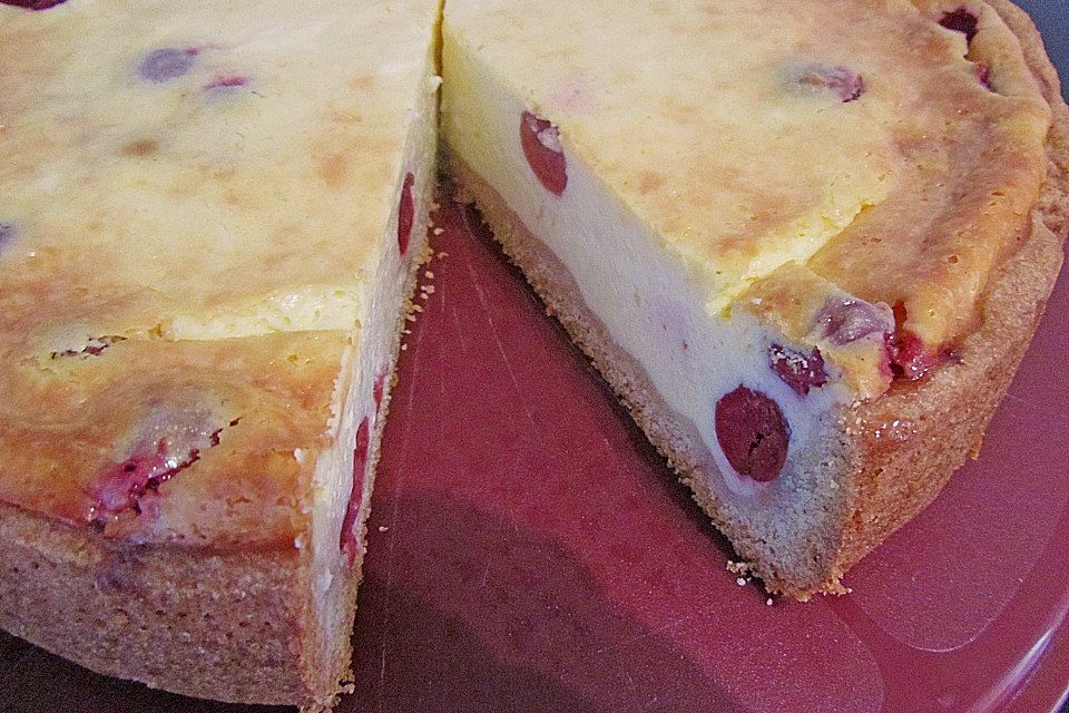 Käsekuchen mit Kokosmilch