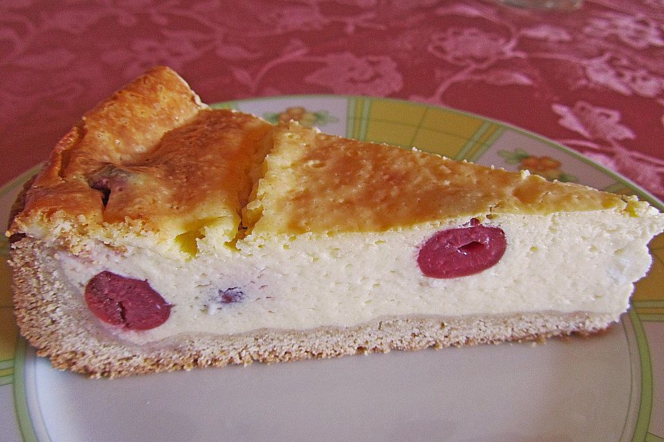 Käsekuchen mit Kokosmilch