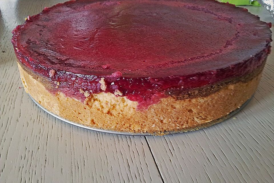 Käsekuchen mit Kokosmilch