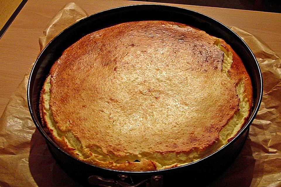 Käsekuchen mit Kokosmilch