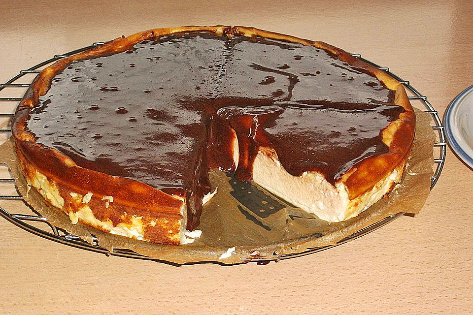 Käsekuchen mit Kokosmilch