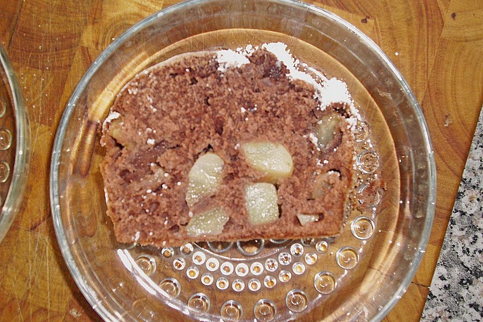 Saftiger Birnen - Schokoladen Kuchen