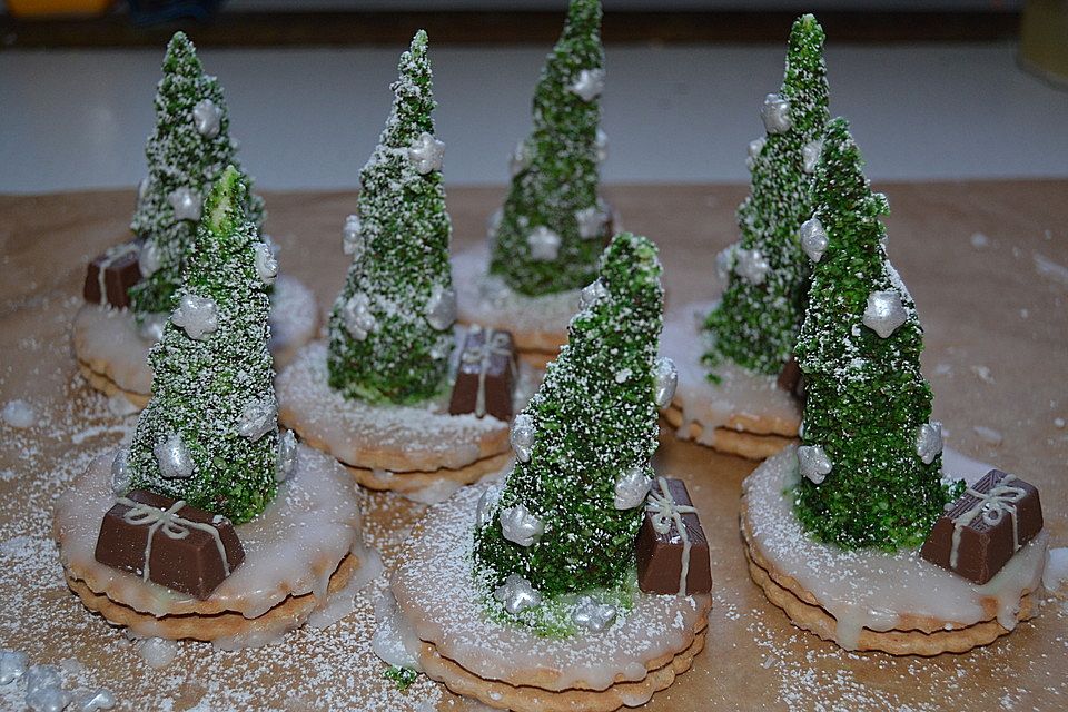 Weihnachtsbäumchen zum Essen