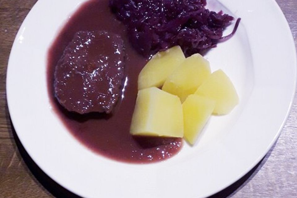 Altbaerlis Glühweinbraten