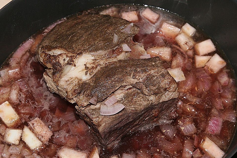 Altbaerlis Glühweinbraten