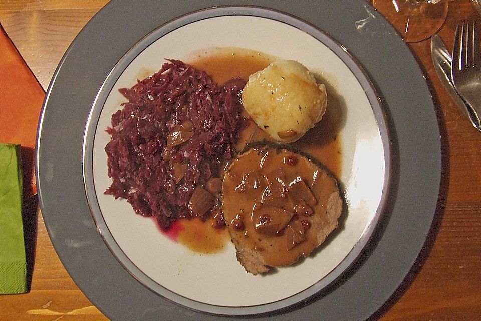 Altbaerlis Glühweinbraten