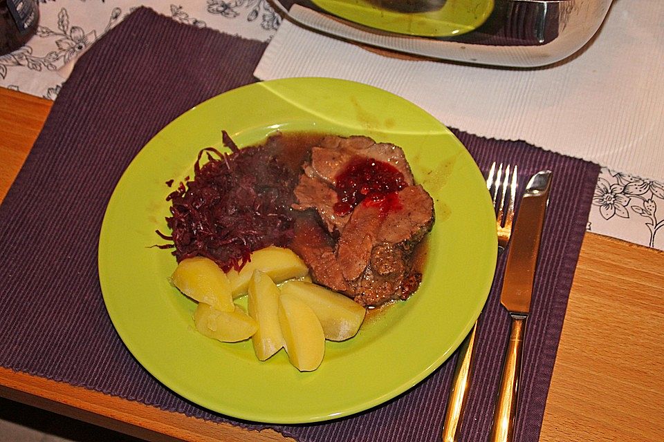 Altbaerlis Glühweinbraten