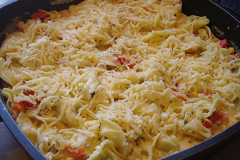 Tortellini - Auflauf mit Mais