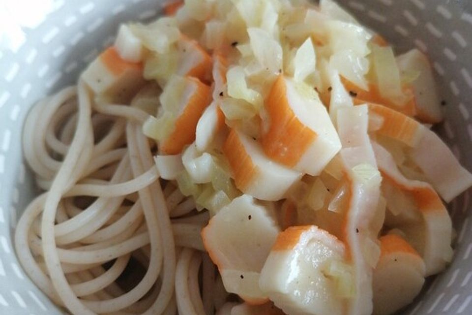 Spaghetti mit Surimi