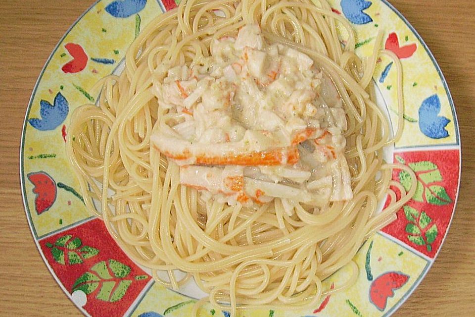 Spaghetti mit Surimi