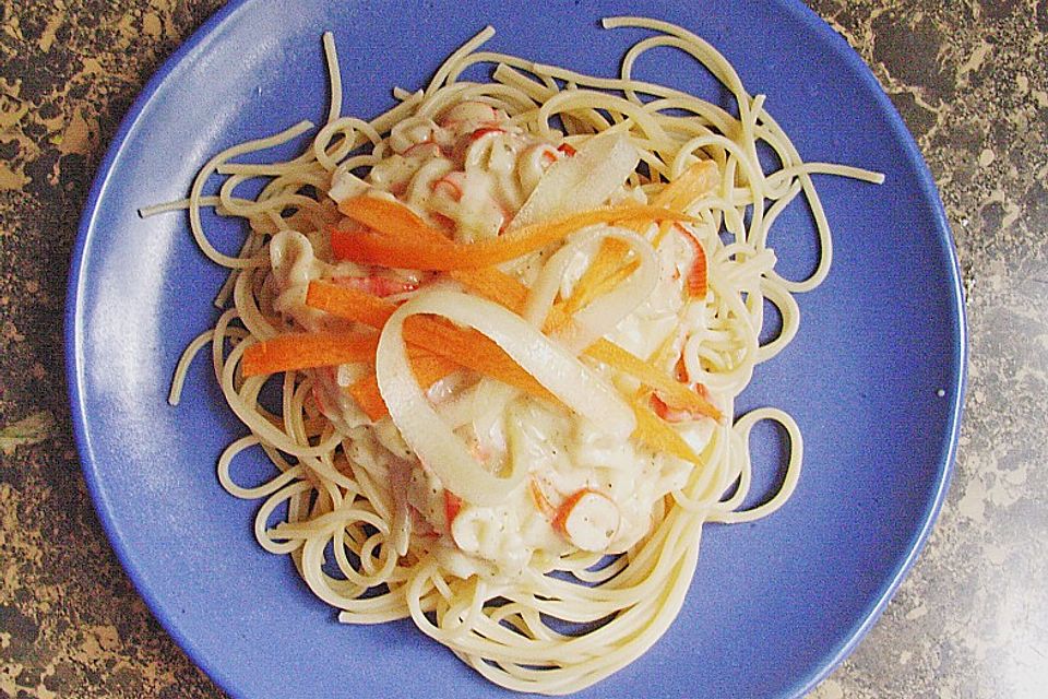 Spaghetti mit Surimi