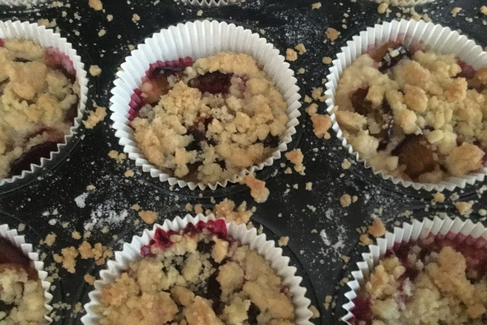 Pflaumenkuchen mit Streuseln