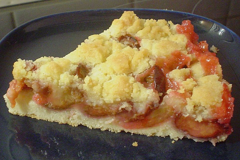 Pflaumenkuchen mit Streuseln