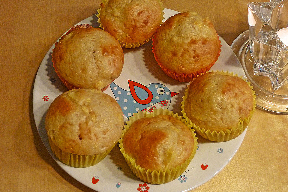 Apfelmuffins mit Schoko - Überraschung