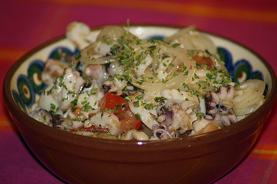 Tintenfischsalat mediterran