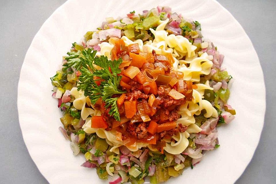 Lieblingsbolognese mit Tomatenstückchen