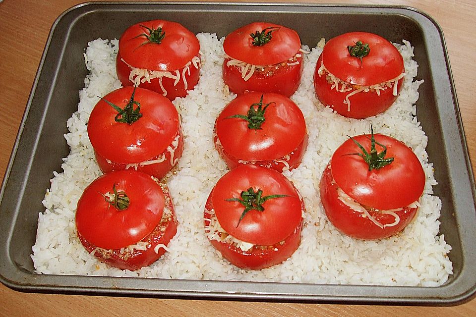 Gebackene Hackfleisch - Tomaten