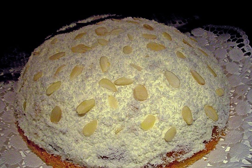 Raffaello Torte mit Aprikosen