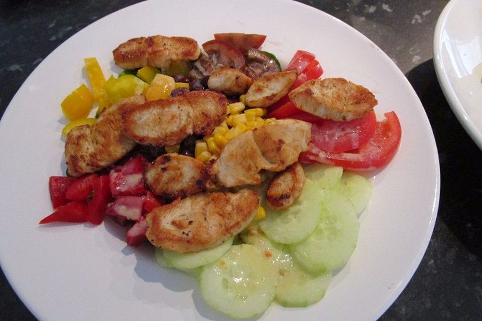 Bunt gemischter Salat