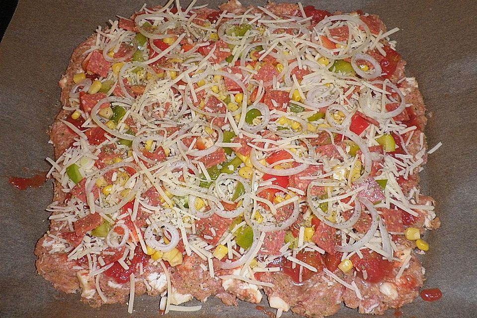 Hackfleisch - Pizza