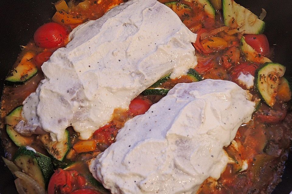 Mediterrane Fischpfanne