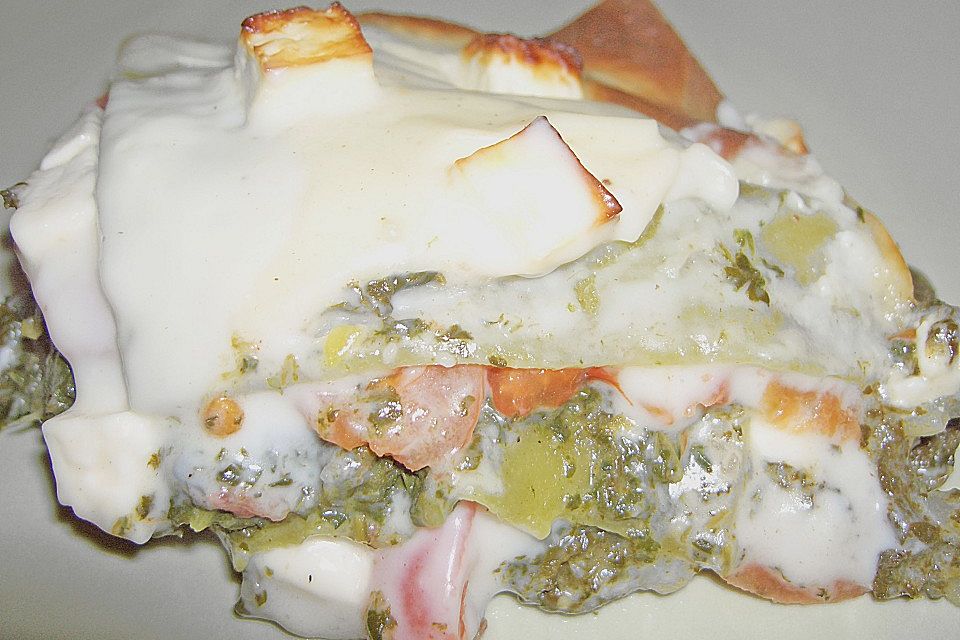 Grüne Lasagne