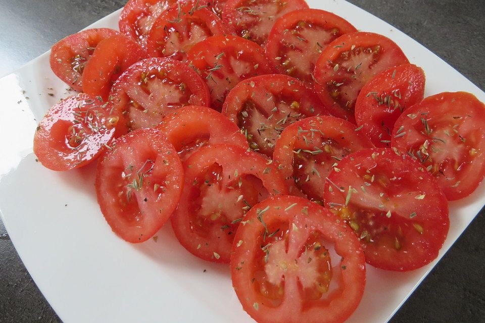 Antipasti von Tomaten