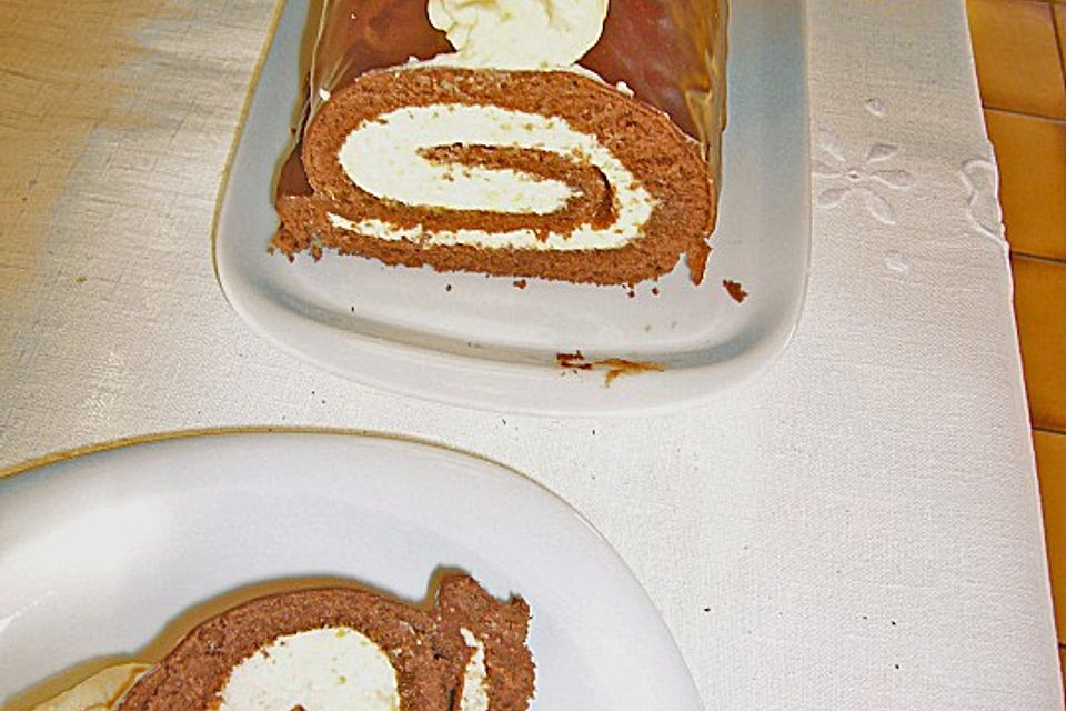 Wachauer Marillen - Schoko - Roulade