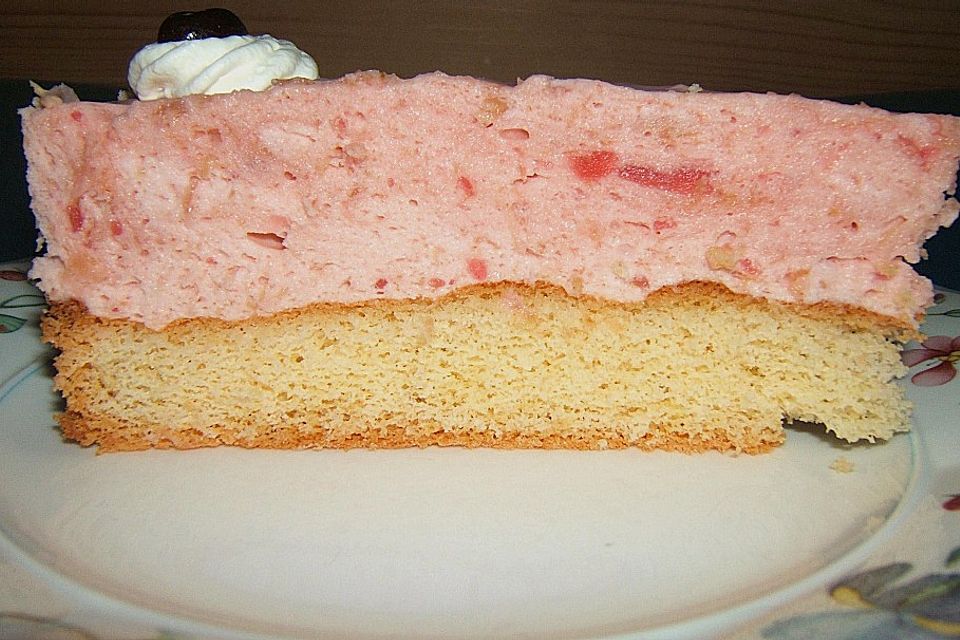 Rhabarber - Sahne - Torte