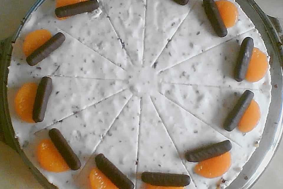 Torte mit Erfrischungsstäbchen