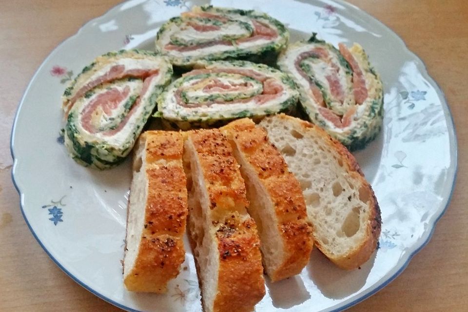 Spinat - Lachs - Rolle