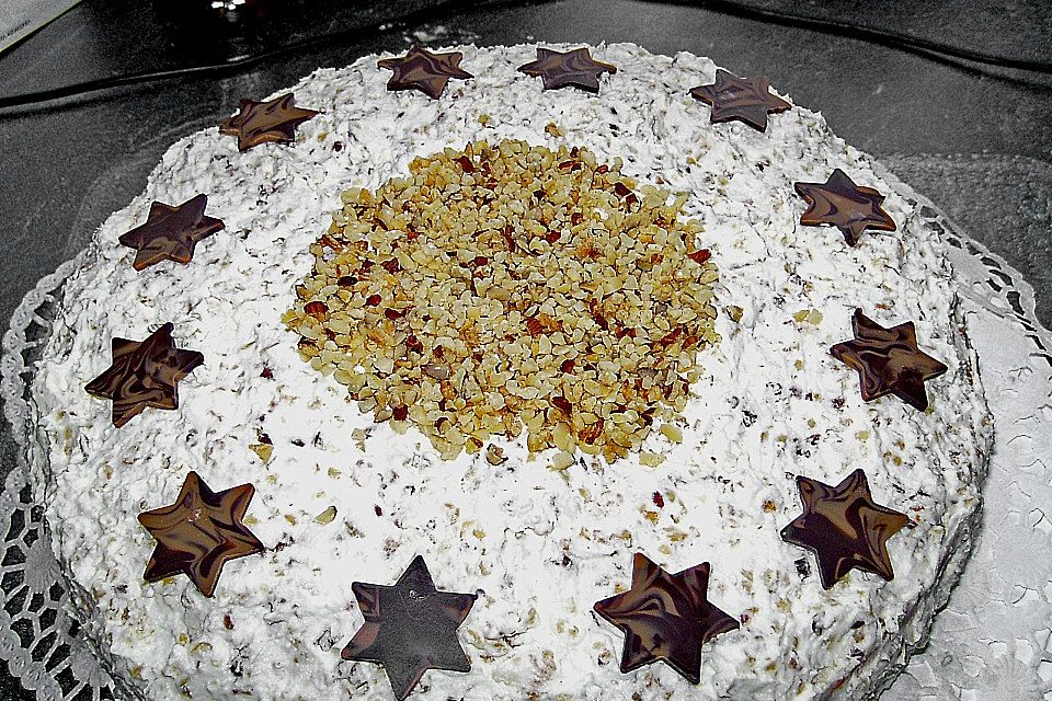 Sahne - Nuss - Torte