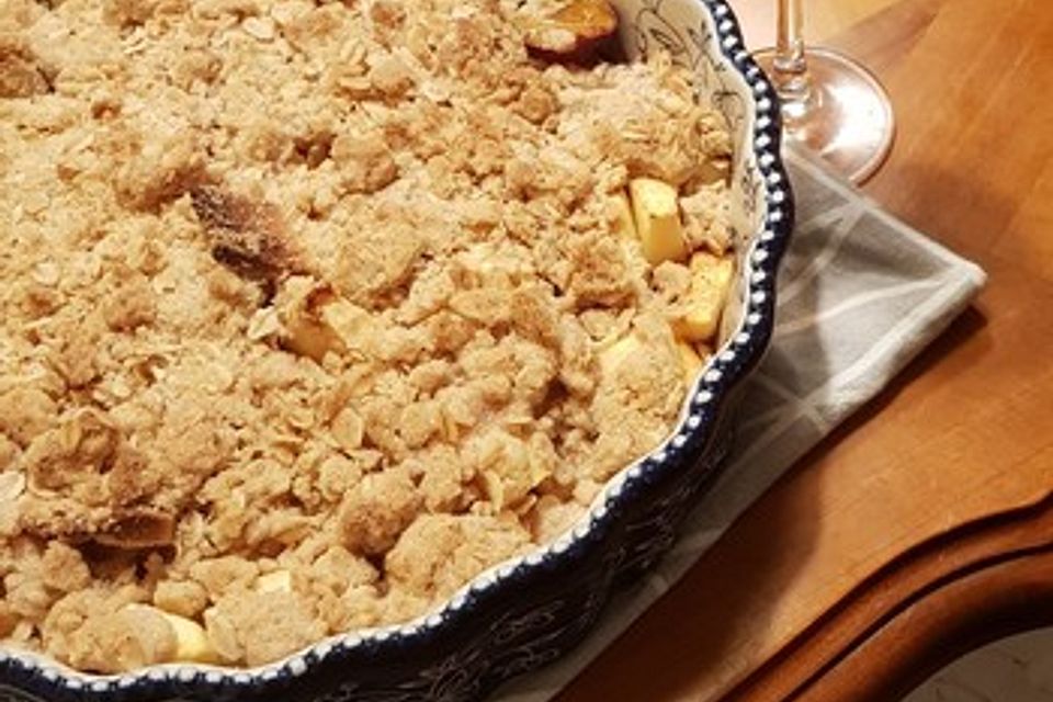 Schnelles Apple Crumble