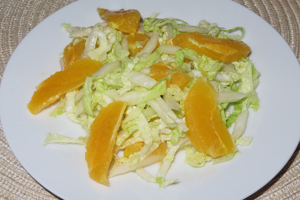 Chinakohlsalat mit Grapefruit