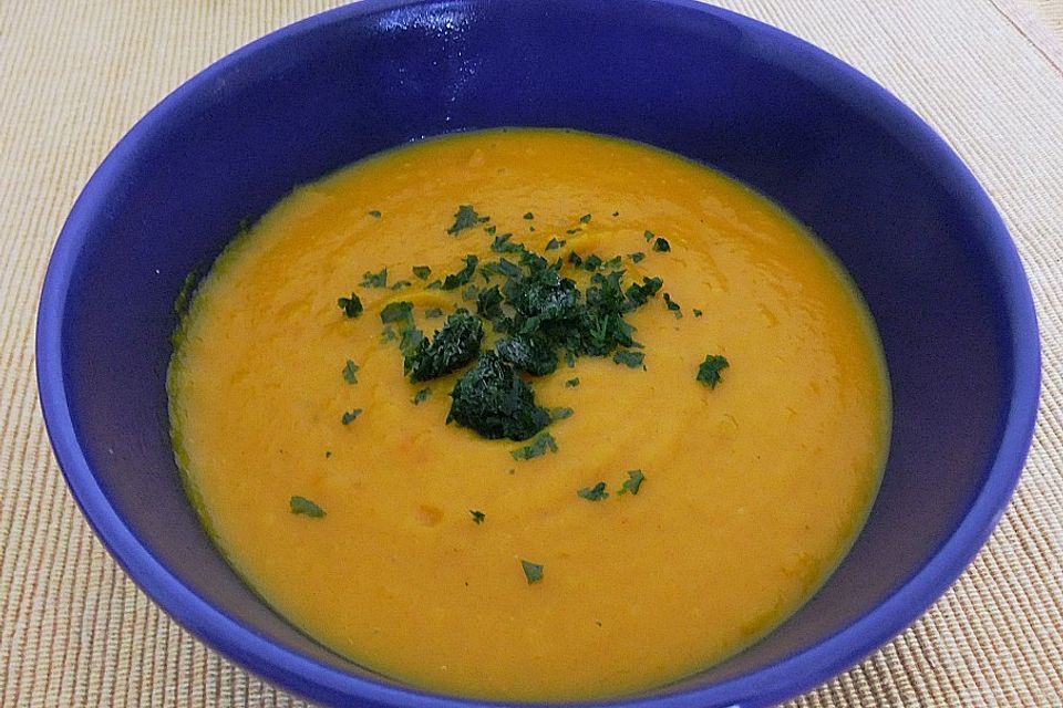 Kürbis-Apfel-Suppe