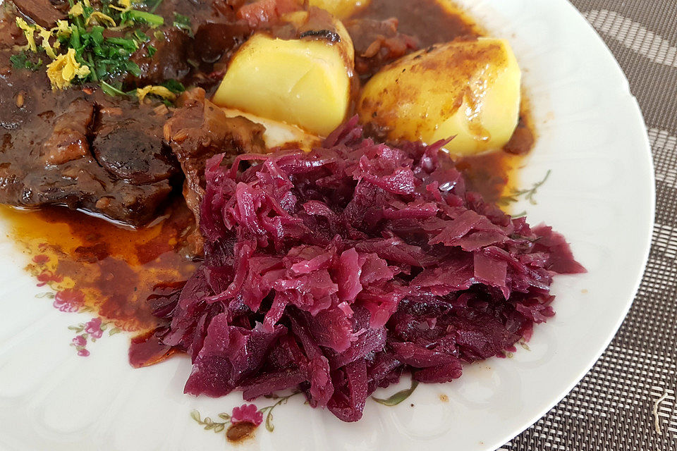 Fruchtiger Rotkohl mit Portwein