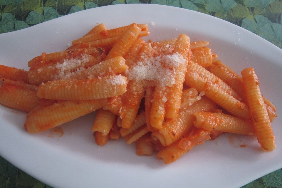 Penne in Kräuter - Tomatensauce