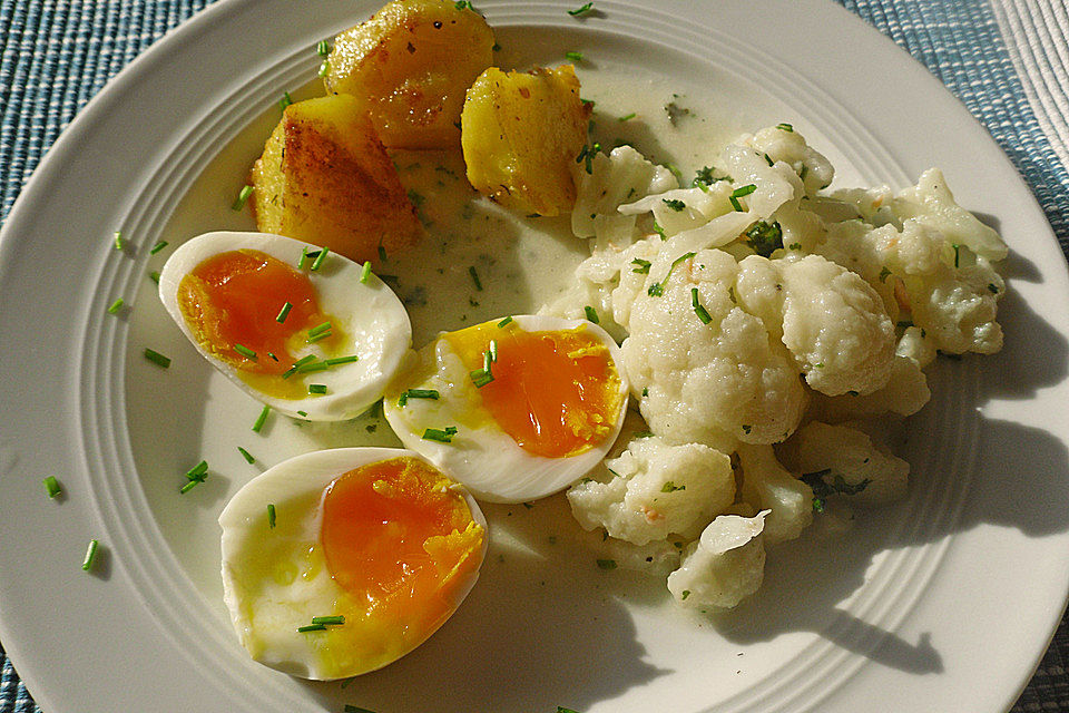 Blumenkohl-Ragout in Kräutersoße