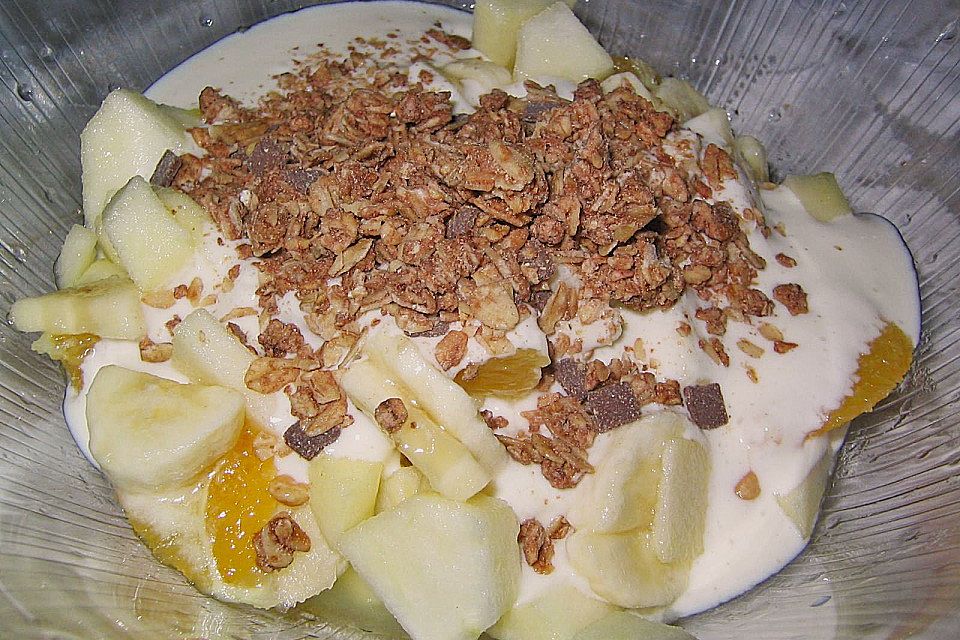 Obstsalat mit Joghurt