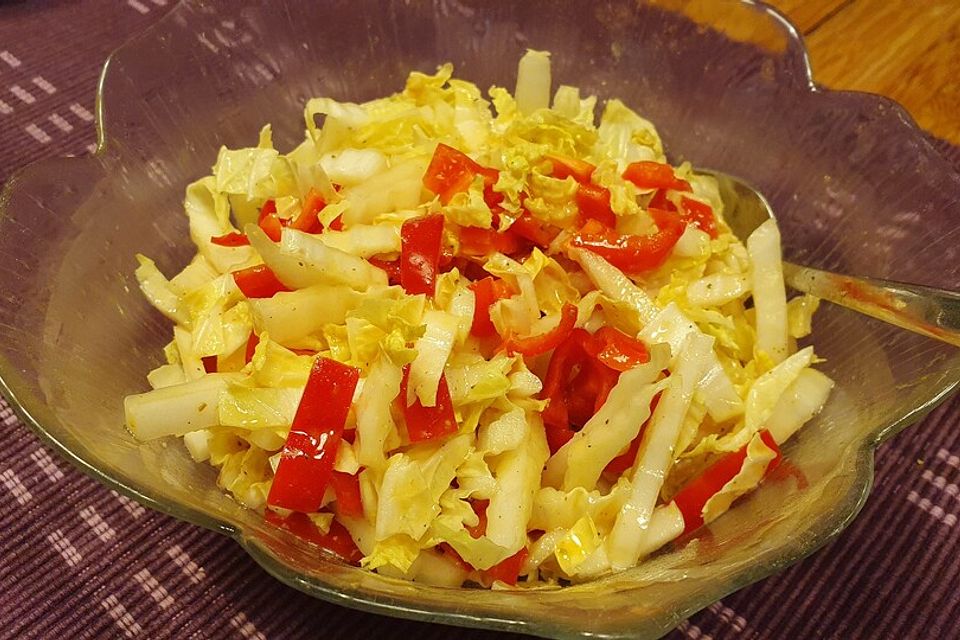 Chinakohl - Paprika - Salat