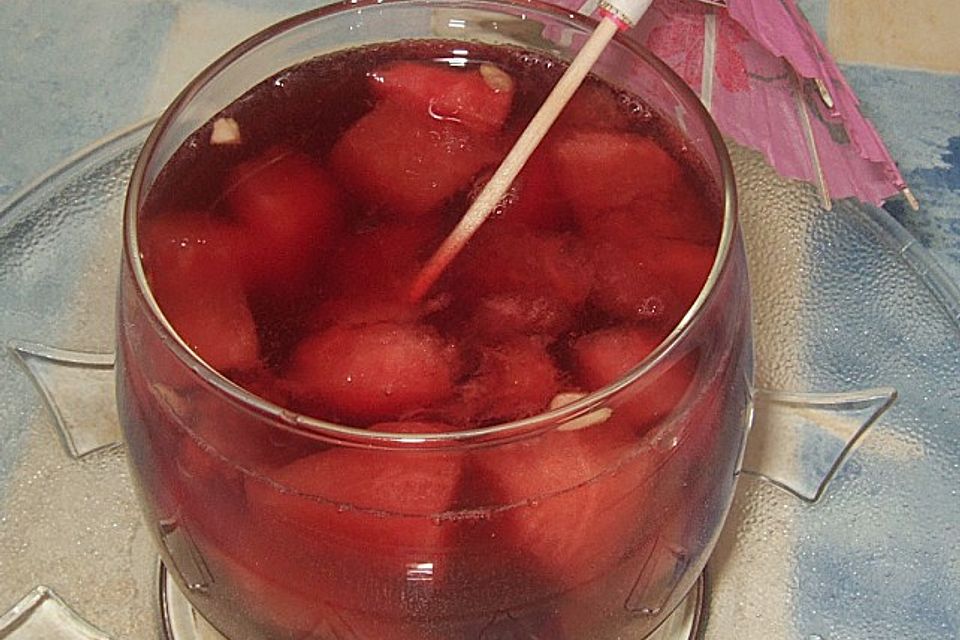 Melonenbowle mit Bacardi